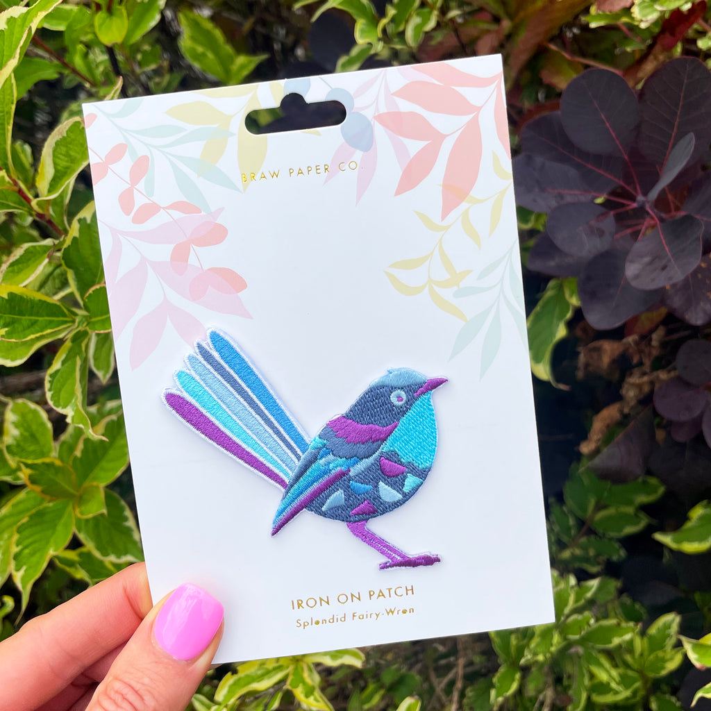 Iron On Patch - Splendid Fairy-Wren