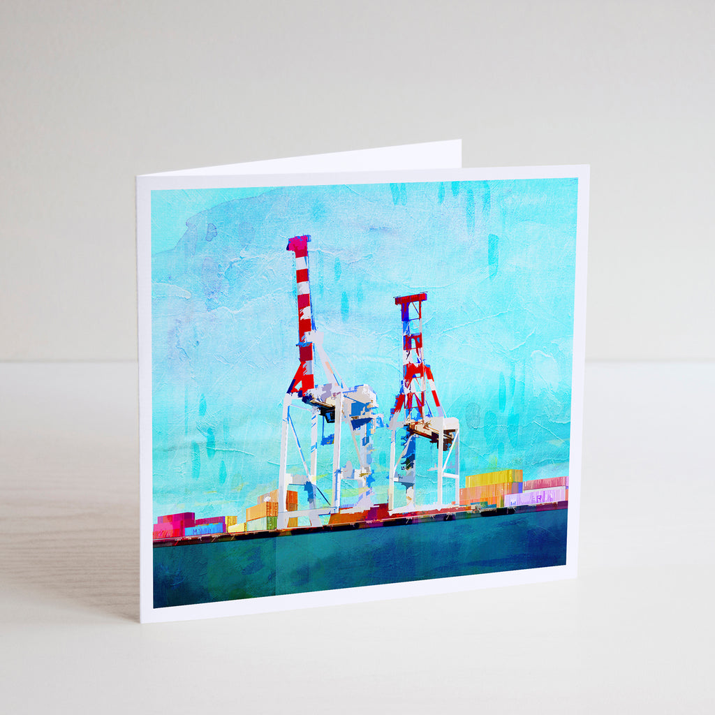 Fremantle Port Cranes Mini Card