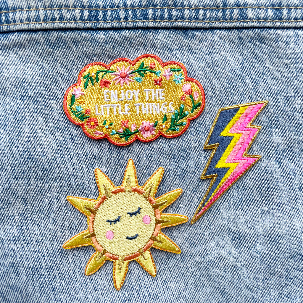 Iron On Patch - 'Enjoy The Little Things'